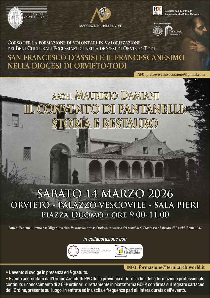 Immagine corso: Il convento di Pantanelli: storia e restauro