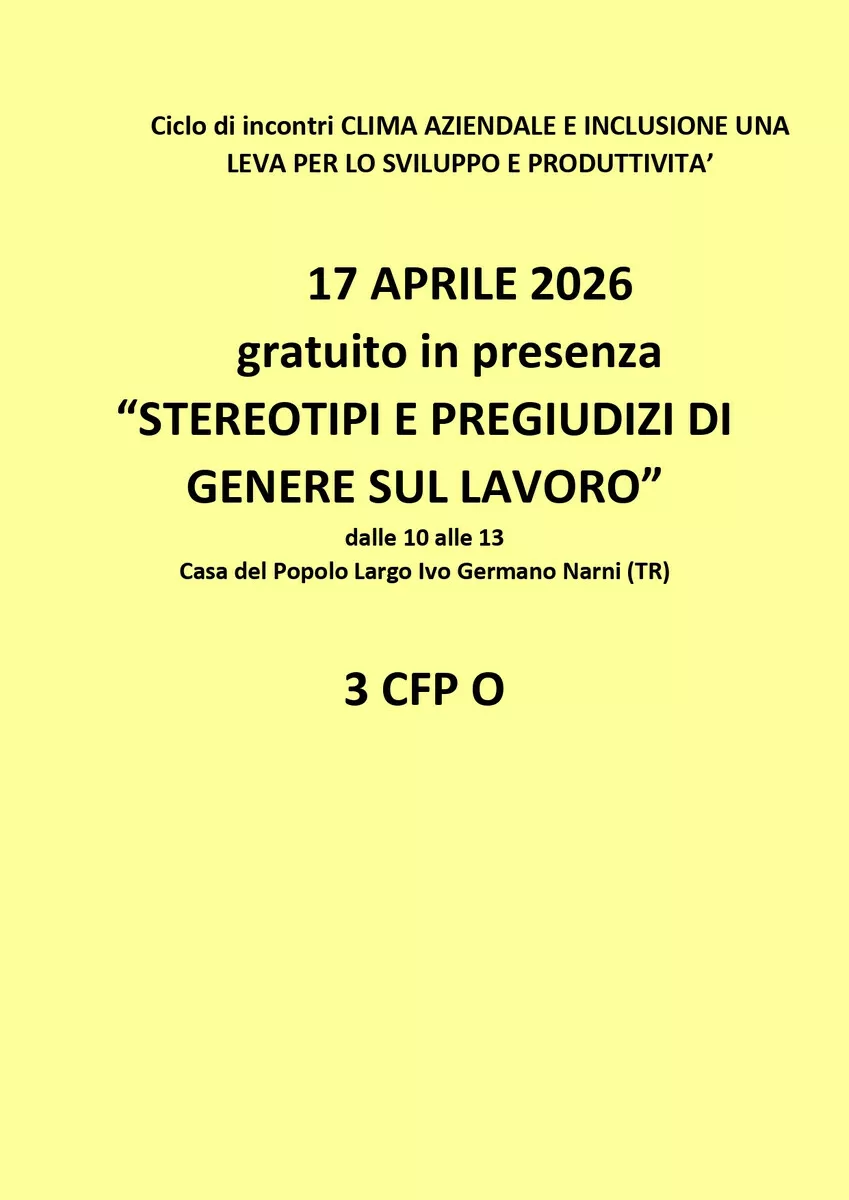 Immagine corso: stereotipi e pregiudizi di genere sul lavoro 
