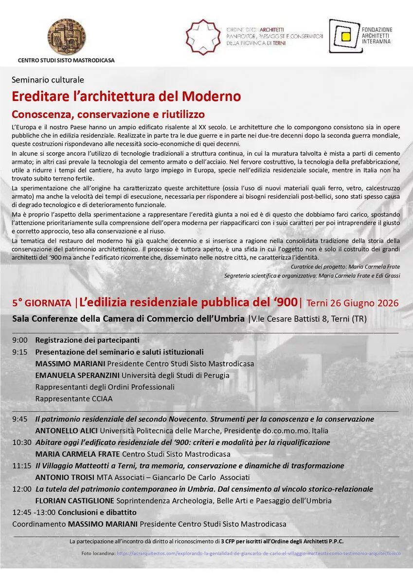 Immagine corso: L’edilizia residenziale pubblica del ‘900