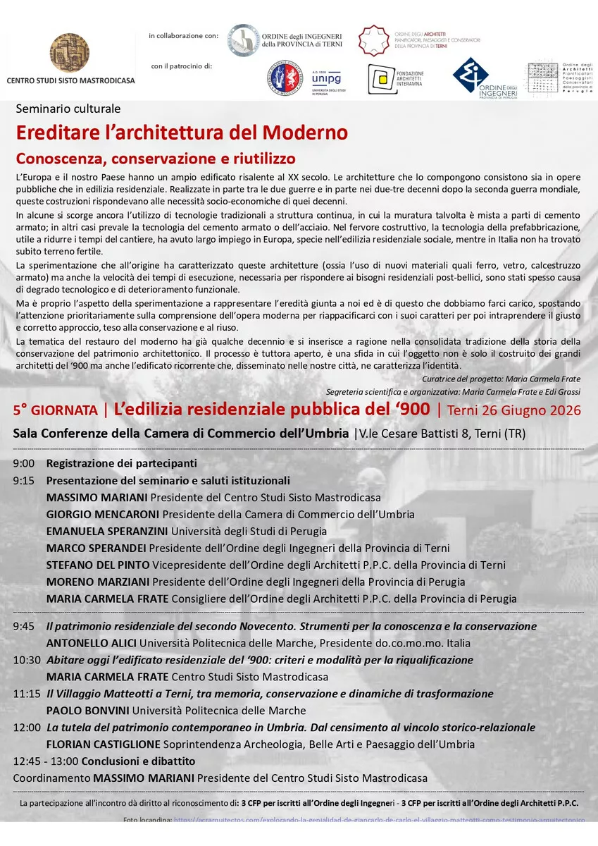 Immagine corso: L’edilizia residenziale pubblica del ‘900
